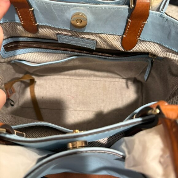 Dooney & Bourke Light Blue Leather Handbag - Picture 11 of 15